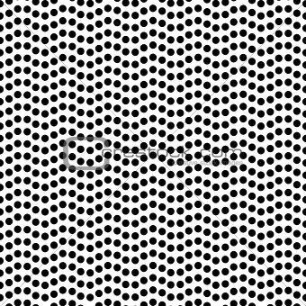 Seamless dotted wavy line pattern