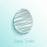 Scribble style Easter egg background