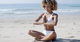 Serene Relaxed Female Yoga Instructor