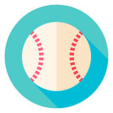Baseball Ball Circle Icon