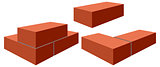 Red bricks. Brickwork