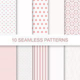 10 seamless geometric patterns
