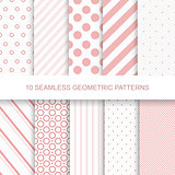 10 seamless geometric patterns