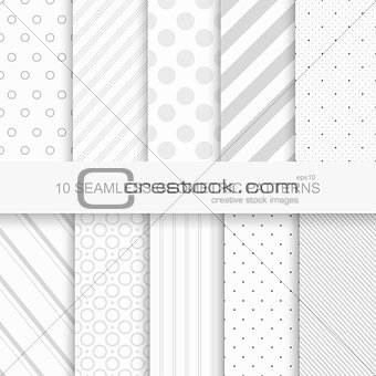 10 Geometric seamless patterns.