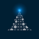 Abstract vector Christmas Tree.