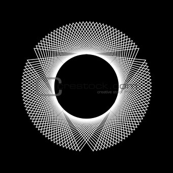 White Abstract Fractal Shape