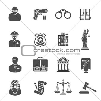 Crime and Punishment Icons