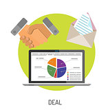 Business and Deal Flat Icons