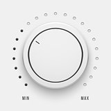 White Technology Music Button