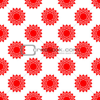 seamless pattern with bstract sun. vector. flat