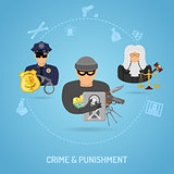 Crime and Punishment Concept