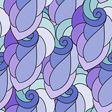 Vector Seamless Pattern with Spirals