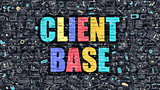 Client Base in Multicolor. Doodle Design.