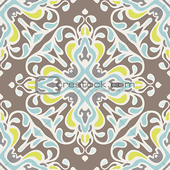 Abstract seamless ornamental vector pattern tiles