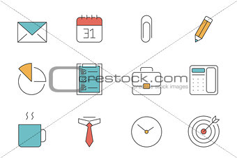 Office and Business outline icons