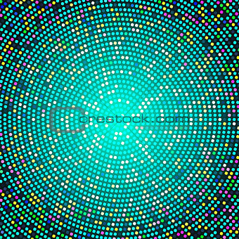 Blue halftone background vector. red circle of halftone. 10 eps