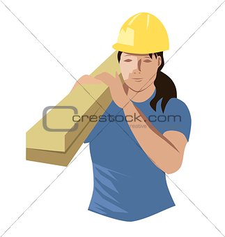 Construction woman