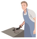 Modern man, the kitchen hero