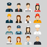 Professions Vector Flat Icons