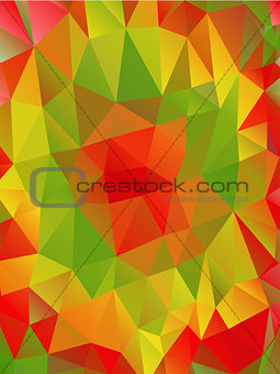 Abstract polygonal triangular background, vector
