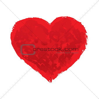 Valentine's day illustration with  heart. Vector