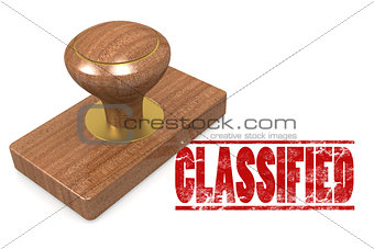 Classified wooded seal stamp