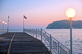Alanya dock in the evening
