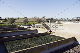 Wastewater sanitation plant