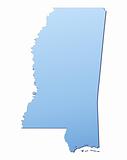 Mississippi(USA) map