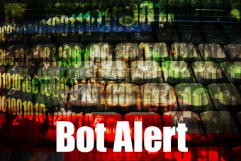 Bot Alert Warning Message Background