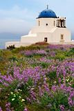 Countryside chapel in Santorini, Greece