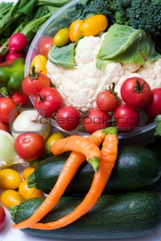 fresh and ripe vegetables