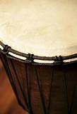 African Djembe drum closeup