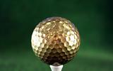 Golfball in gold