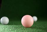 Pink golfball