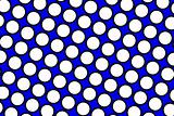 Blue polka dots background