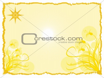 background with floral ornaments