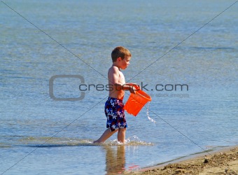 boy at beach