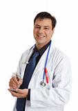 Happy cheerful male doctor