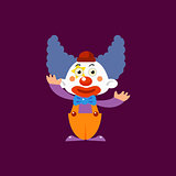 Clown Greeting Simplified Isolated