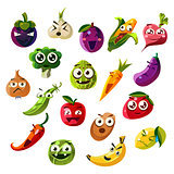 Fruit Ands Vegetable Emoji Set