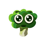 Shocked Broccoli Emoji