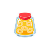 Pinapple Jam  In Transparent Jar