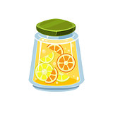 Leman Jam  In Transparent Jar