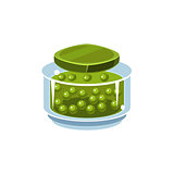 Peas In Transparent Jar