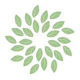 green leaves mandala