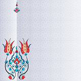 Antique ottoman turkish pattern vector design ninety five
