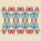 Antique ottoman turkish pattern vector design ninety one