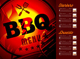 Design BBQ menu
