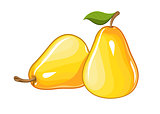 Juicy ripe pear.